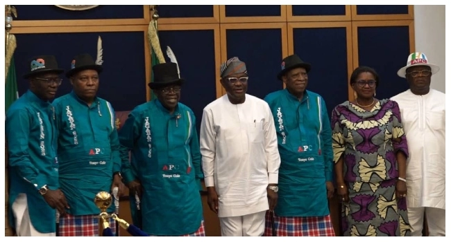 Tinubu, Other APC Stalwart Visit Gov Wike Hosts In Rivers State