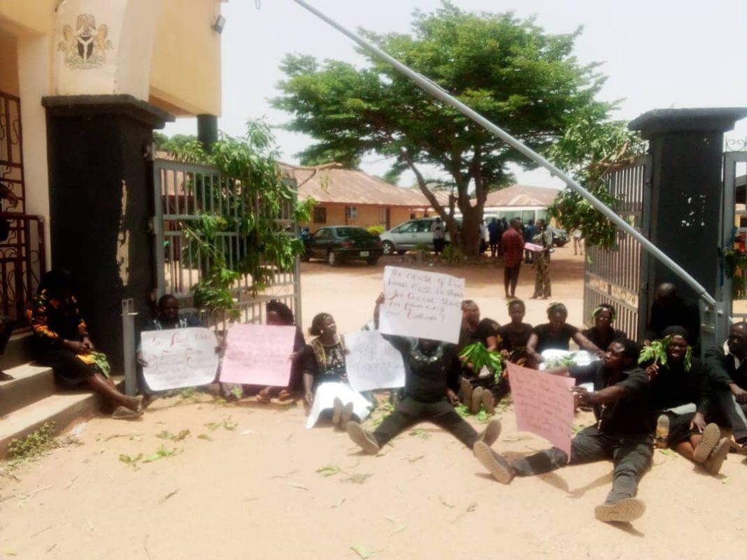 Workers’ protest grounds activities in Plateau Health technology college