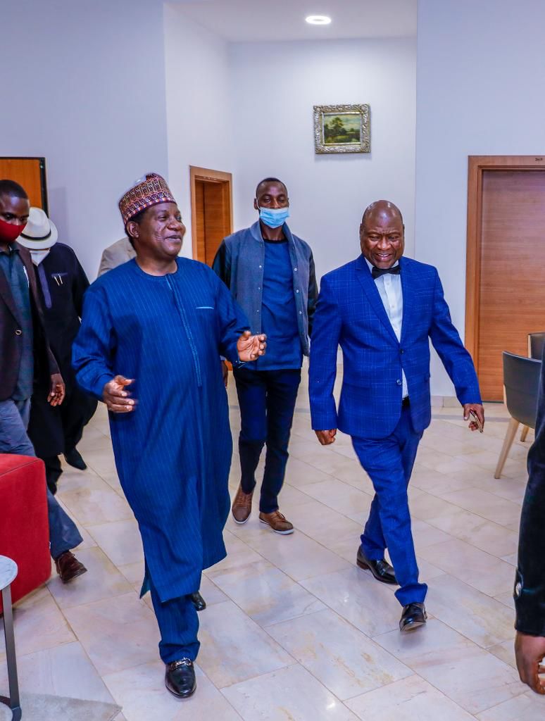 ITF DG Joseph Ari felicitates with Gov Lalong @60