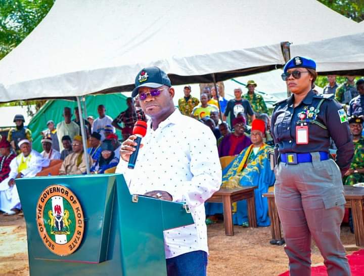 Gov. Bello Flags off 13km Road in Kogi