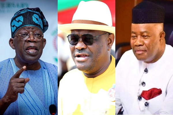 Tinubu Holds Private Meeting with Wike, Umahi, and Akpabio