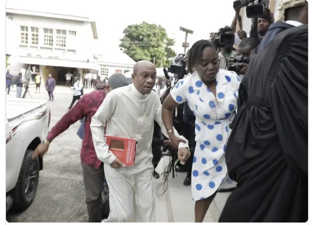 Suspended CBN Governor Godwin Emefiele Arraigned in Court for Illegal Possession