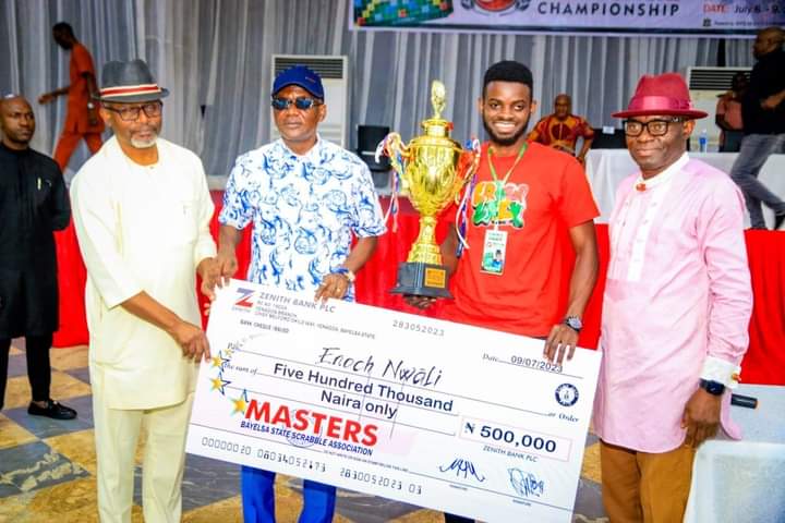 Enoch Nwali wins Governor Diri National Scrabble Championship