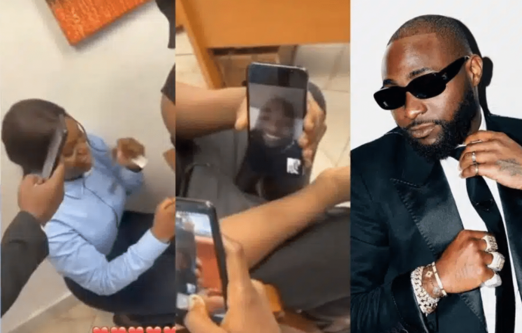 “Lady Who Returned Customer’s Money Gets $10k Reward from Davido; Expresses Overwhelming Gratitude and Prayers”