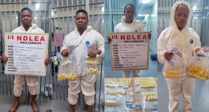 : "NDLEA Arrests Fake Couple Smuggling Cocaine to India, Seizes Various Drugs in Lagos and Kano"