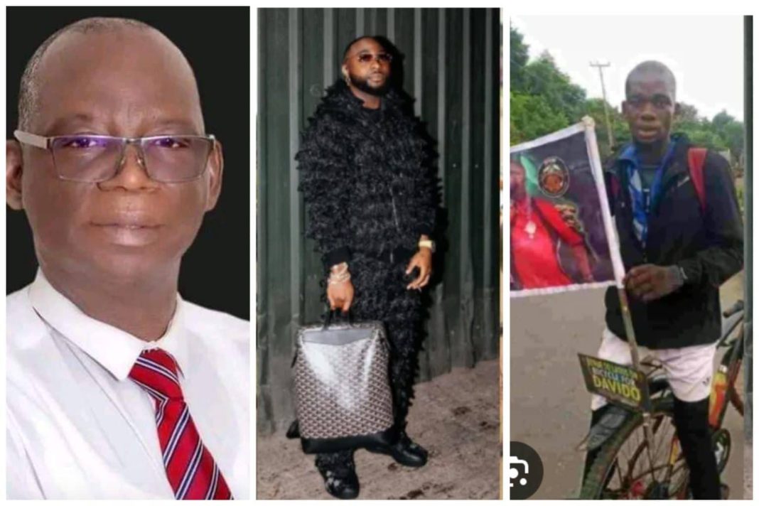 Nigerian Senator Plans Meeting with Dedicated Davido Fan Who Cycled to Lagos, Vows to Sponsor Music Journey