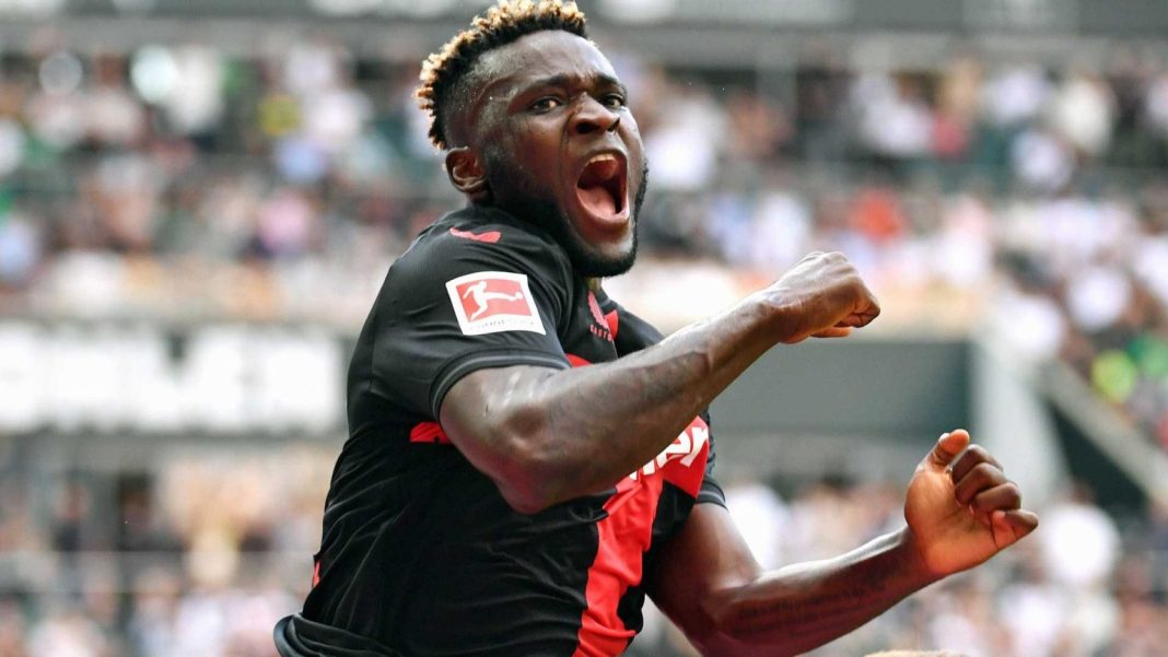 Boniface Nets Second Brace as Leverkusen Tops Bundesliga