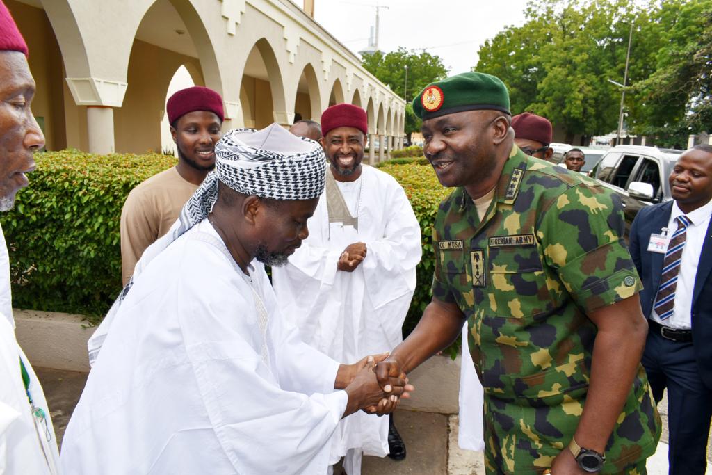 Army Chief, Gen Christopher Musa visits Islamic Affairs Central Mosque leaders