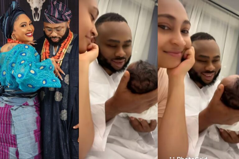 Rosy Meurer Celebrates Reunion as Olakunle Churchill Holds Their Daughter for the First Time Rosy Meurer Celebrates Reunion as Olakunle Churchill Holds Their Daughter for the First Time