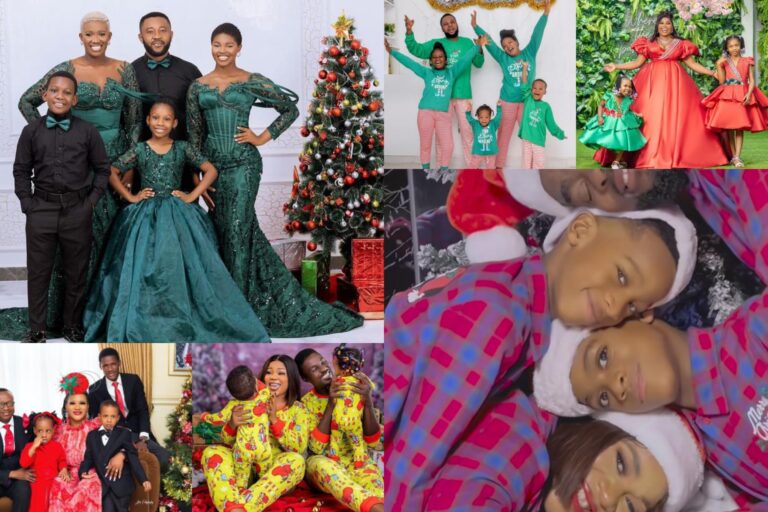Nigerian Celebrities Share Heartwarming Christmas Family Photos in 2023