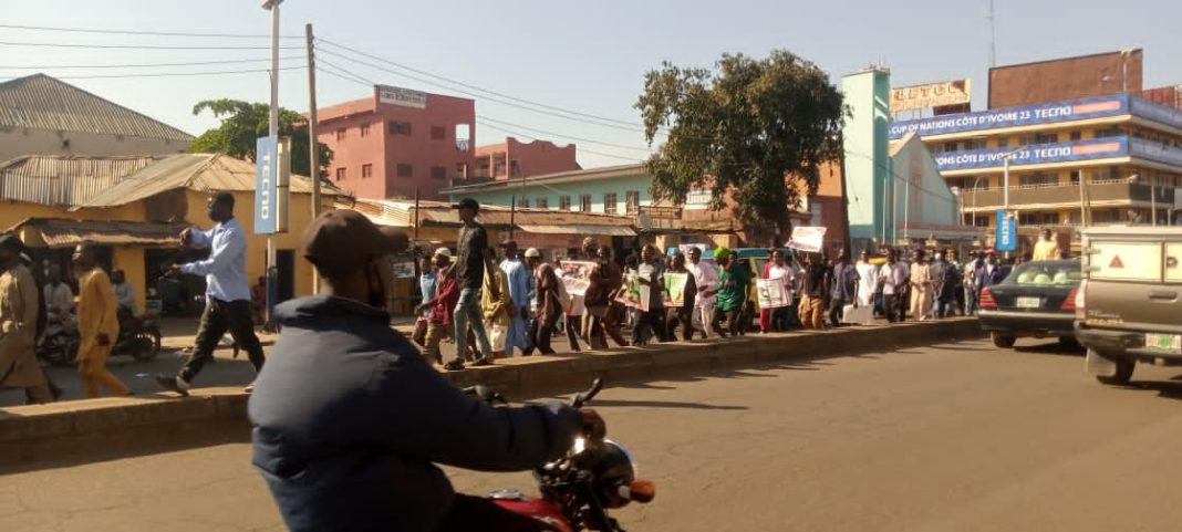 Heavy Shiites Protesting rocks Kaduna over Palestine-Israeli crisis