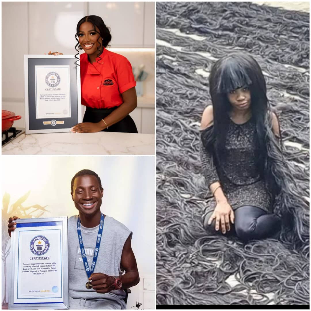 “Dreamers, Achievers, Record-Breakers: A year of extraordinary feats as Nigerians redefine excellence and push boundaries in 2023. 🌟🇳🇬 #BreakingBarriers #NigeriaInRecords”