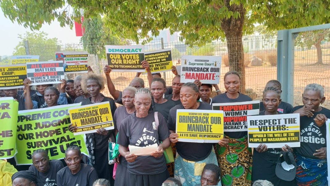 Nasarawa Women protest Hits Abuja street, Demand Fairness in Supreme court judgement