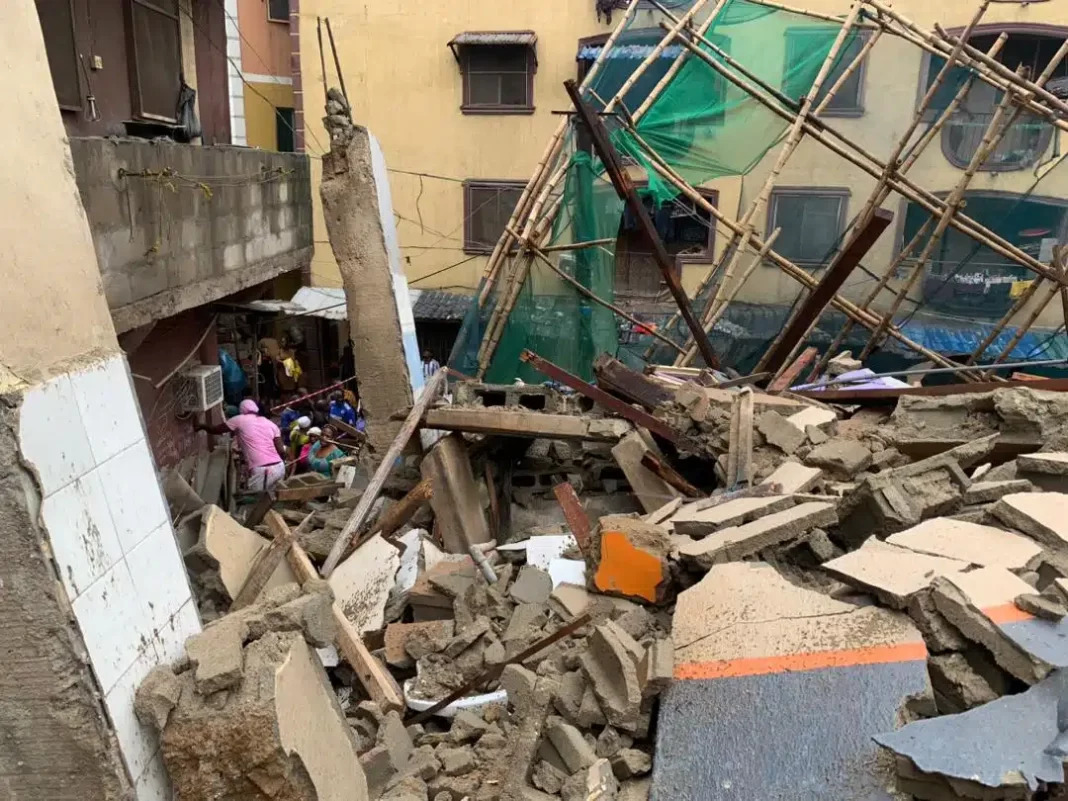 **Building Collapses in Lagos During Rainfall**