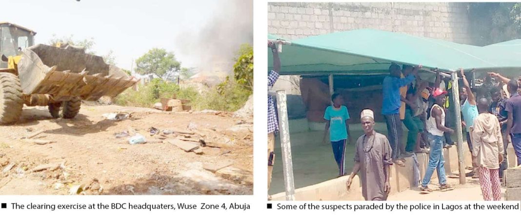 FCTA Officials Demolish Shanties in Abuja’s BDC Headquarters