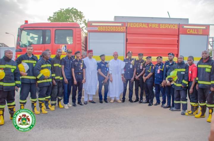 Disaster Management: Kano Gov. Recieves Donation Of Fire Fighting Equipment.