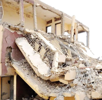 BREAKING: Many trapped as building collapses in Kano