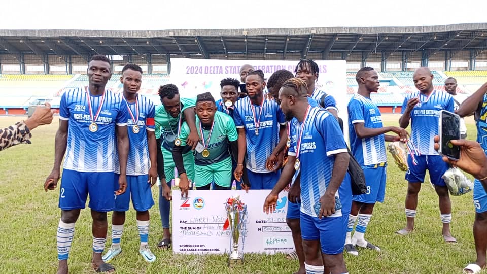 Warri Wolves FC emerges champion of 2024 Delta Federation trophy by 2-0