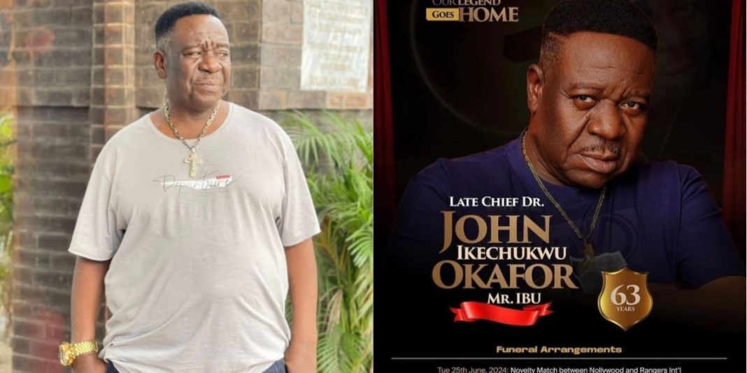 Banner Unveiled for Mr. Ibu’s Funeral Arrangements