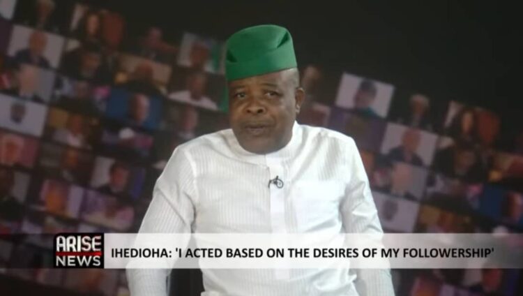 Mass Departures from Imo PDP Indicate Confidence in My Leadership – Ihedioha