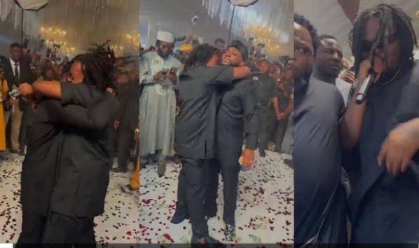 Davido Goes Wild as Olamide Surprises Him at His Wedding