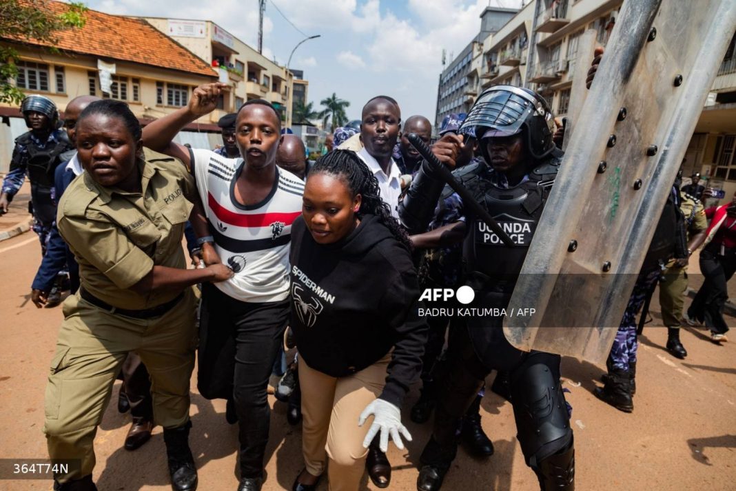 **Uganda Charges Dozens of Anti-Graft Protesters**