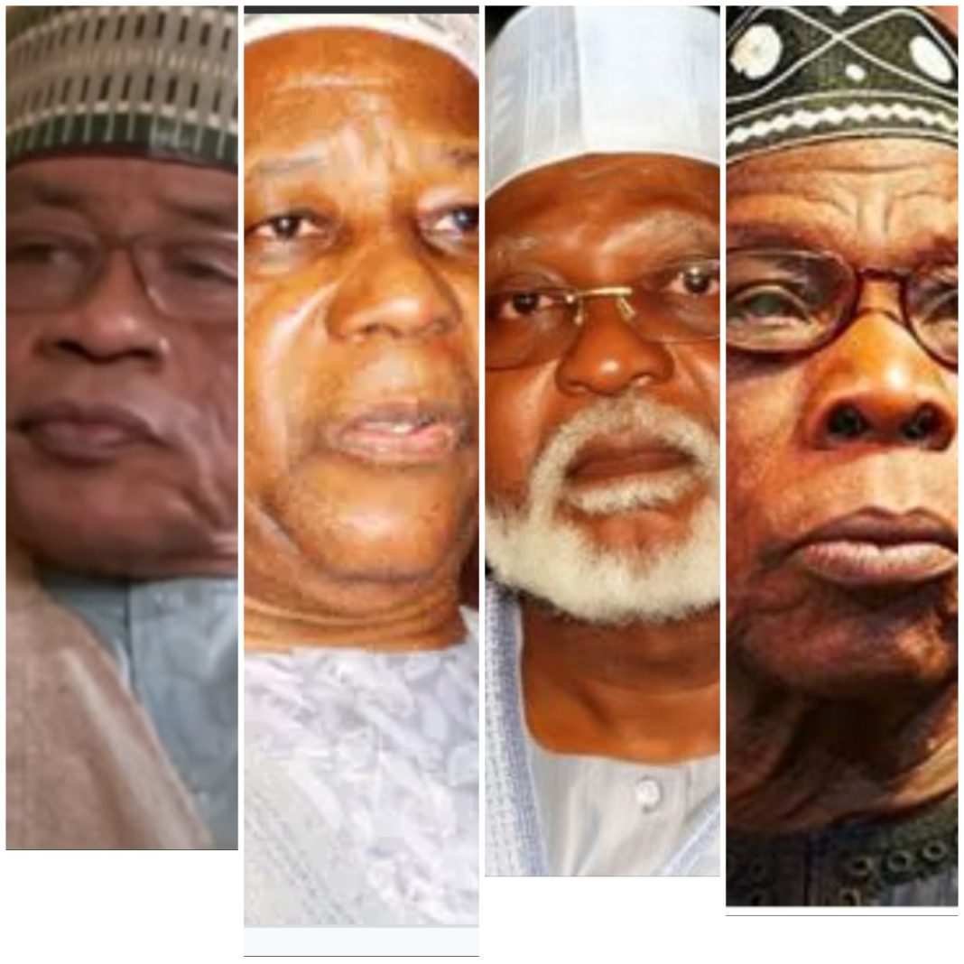 EXCLUSIVE: Obj, IBB, Abdulsalami, Gusau mull Atiku, Obi as Tinubu replacement in 2027 Poll,