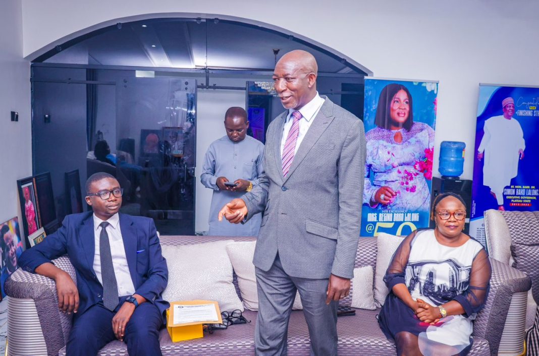 NBA Jos Honors Senator Lalong for Distinctive Support