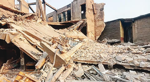 JUST IN: 10 killed, seven injured as building collapses in Ibadan