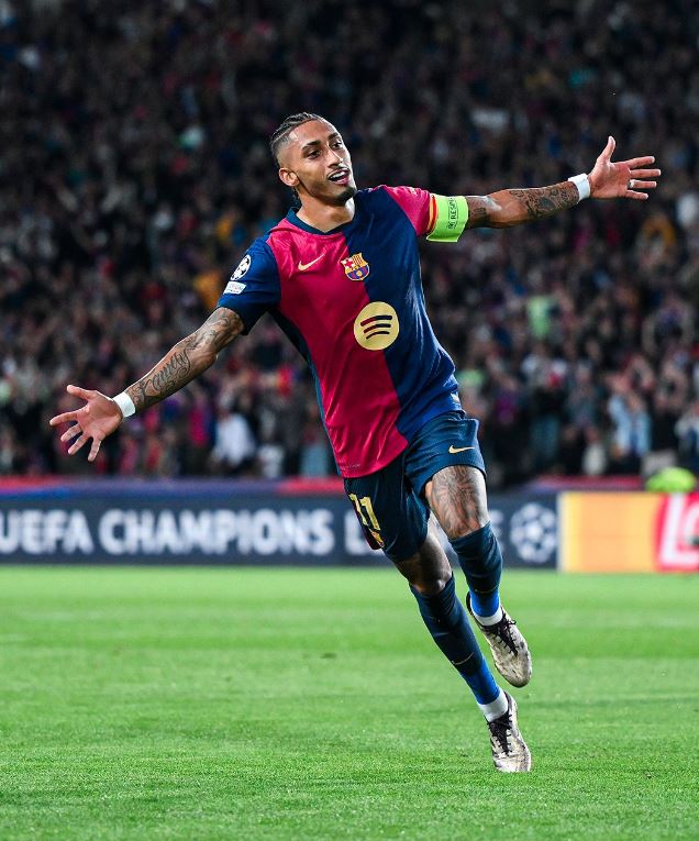 Barcelona Reject Arsenal’s €90M Offer for Raphinha, Insist on €100M — Report