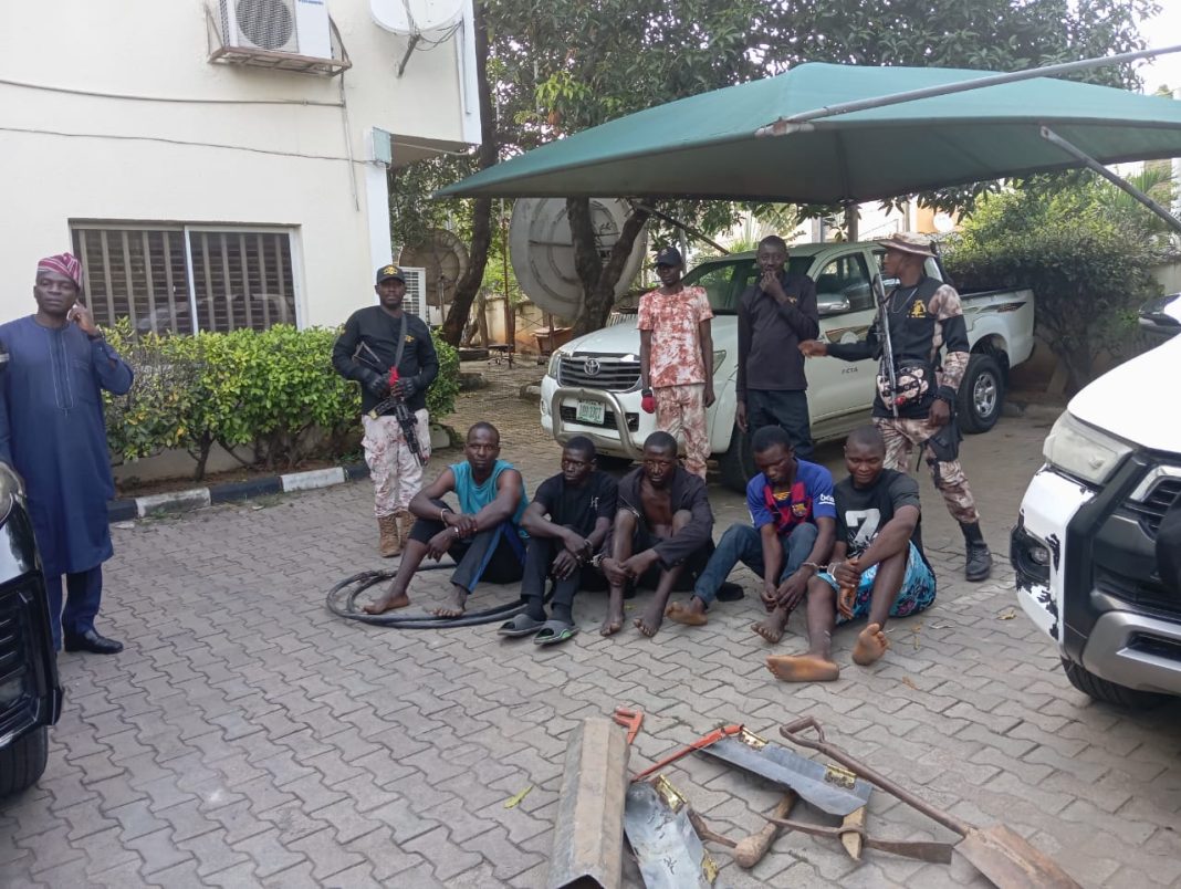 AMMC arrests 16 suspected persons for vandalizing Street light infrastructure in Abuja