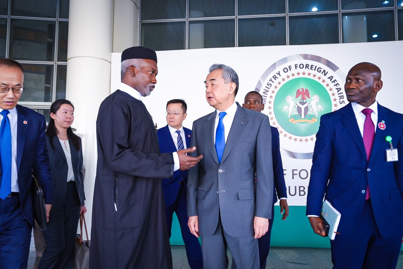 Visiting Chinese foreign minister,  Wang Yi promises to boost China Nigeria relations
