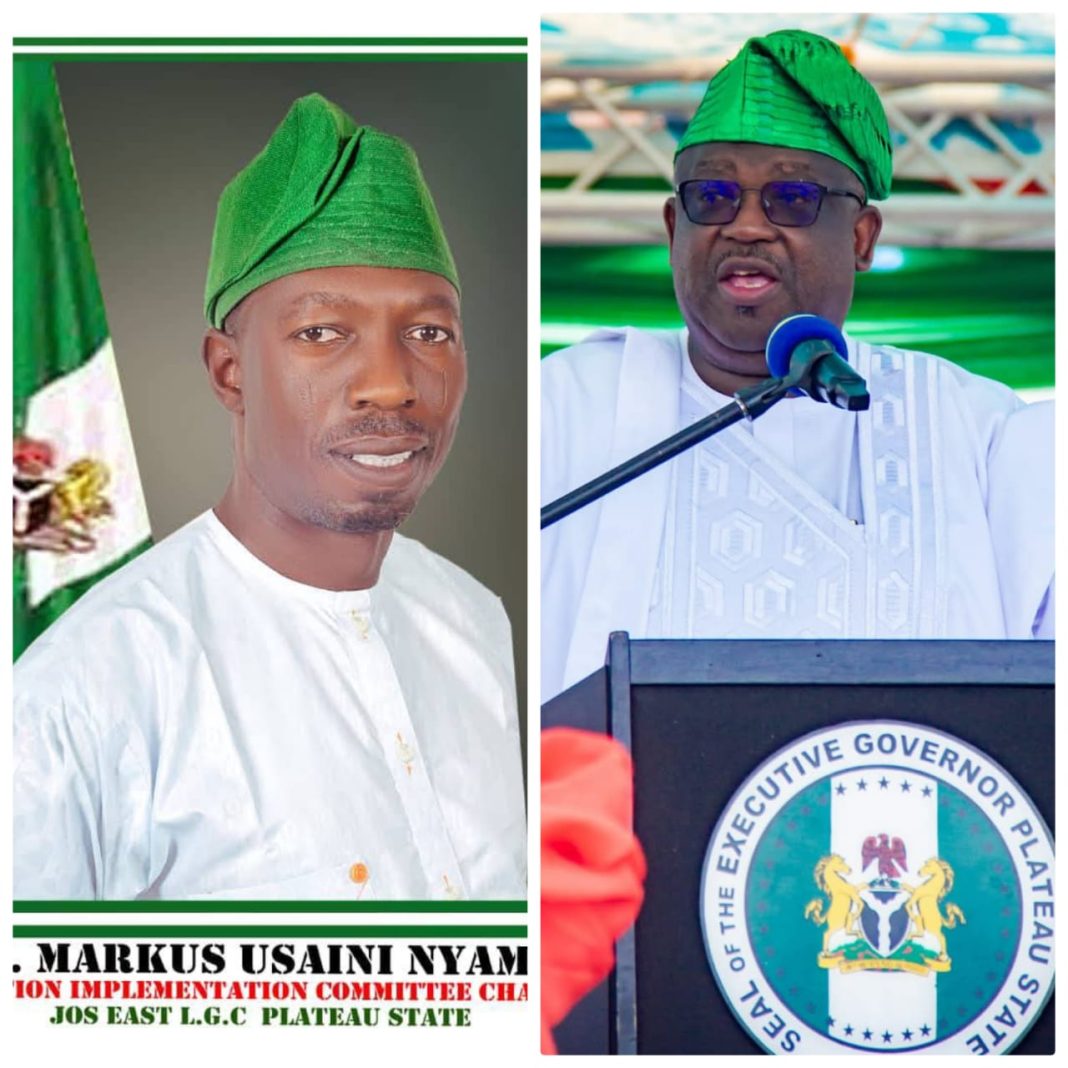 Jos East LGA Chairman Hon. Nyam Commends Gov. Mutfwang for Prompt Payment of Counterpart Funds