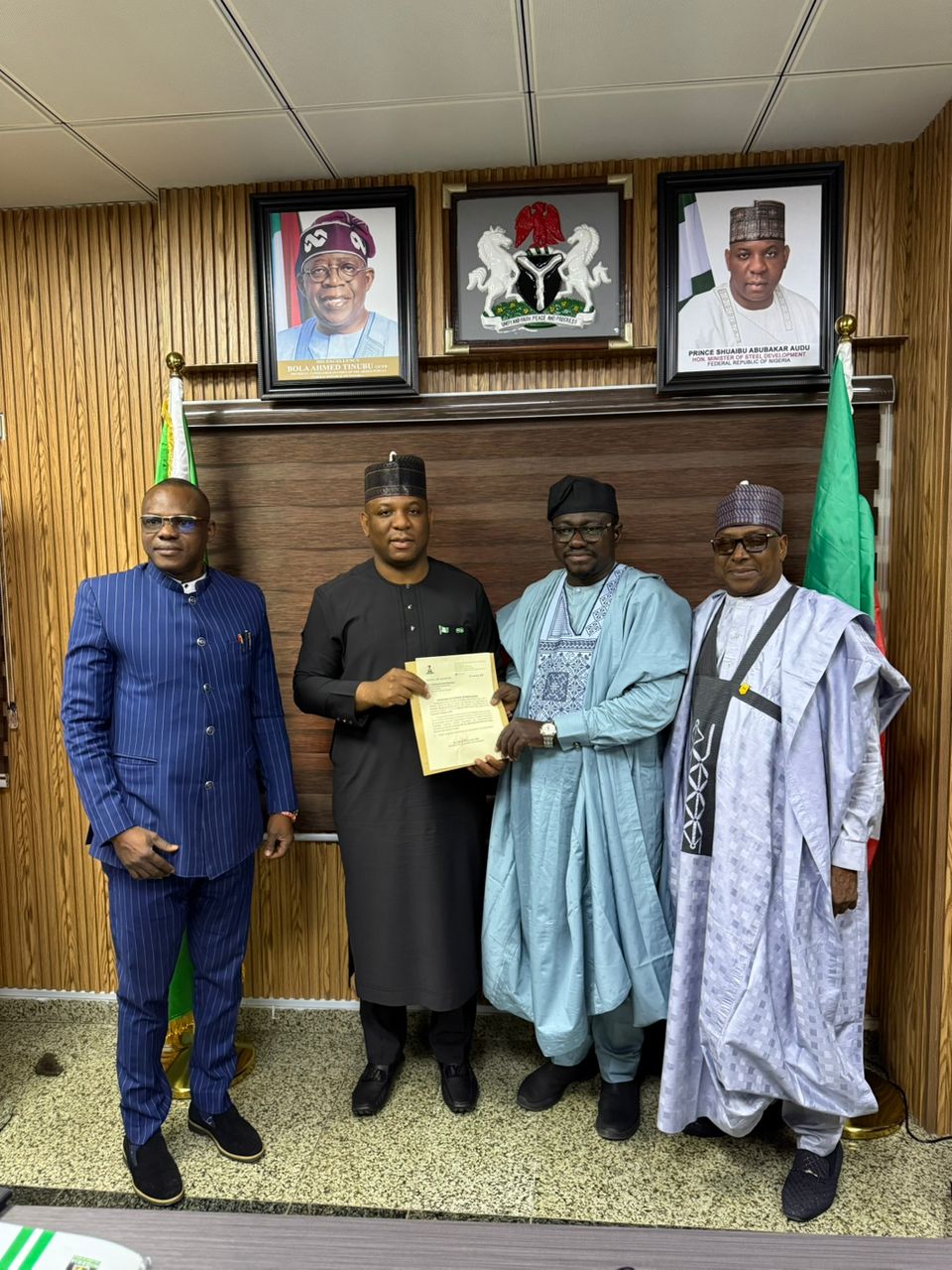 Prof. Kana Meets Minister of Mines and Steel, Pledges Commitment to Sectoral Growth