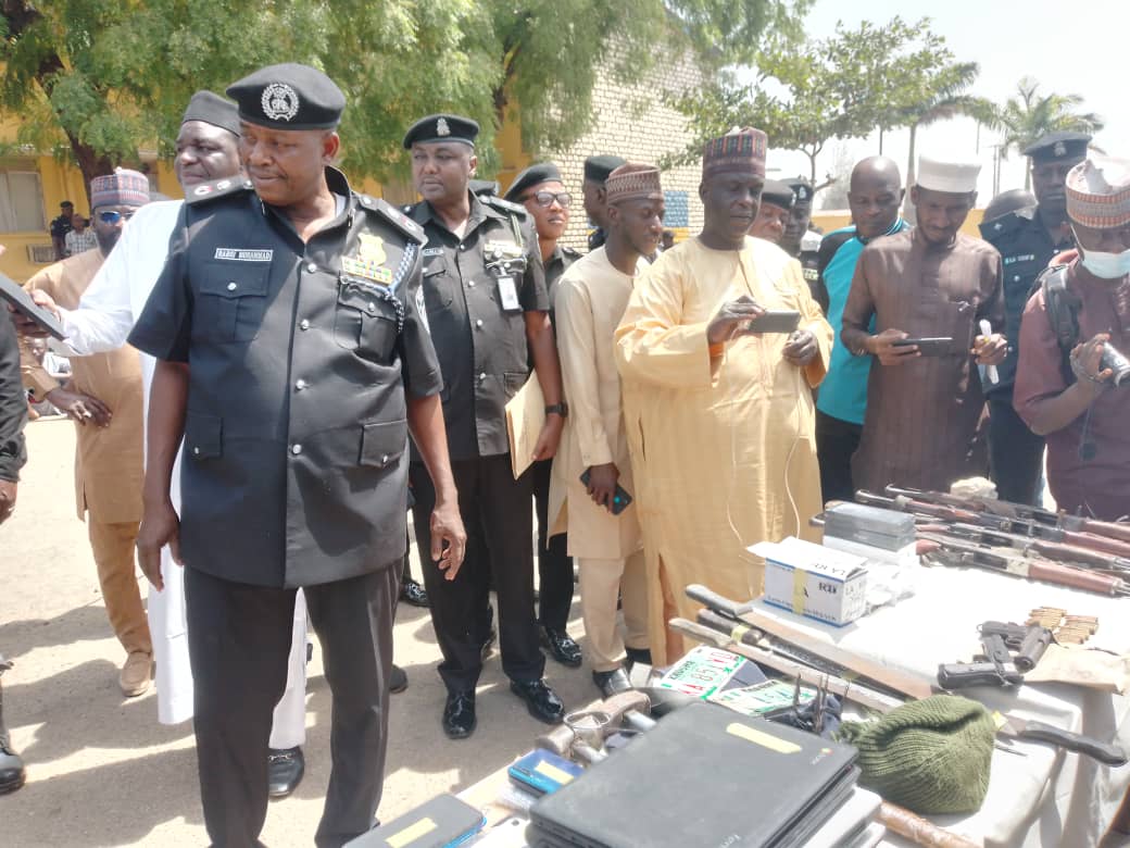 Kaduna police command harvest criminals, parades 580 suspect