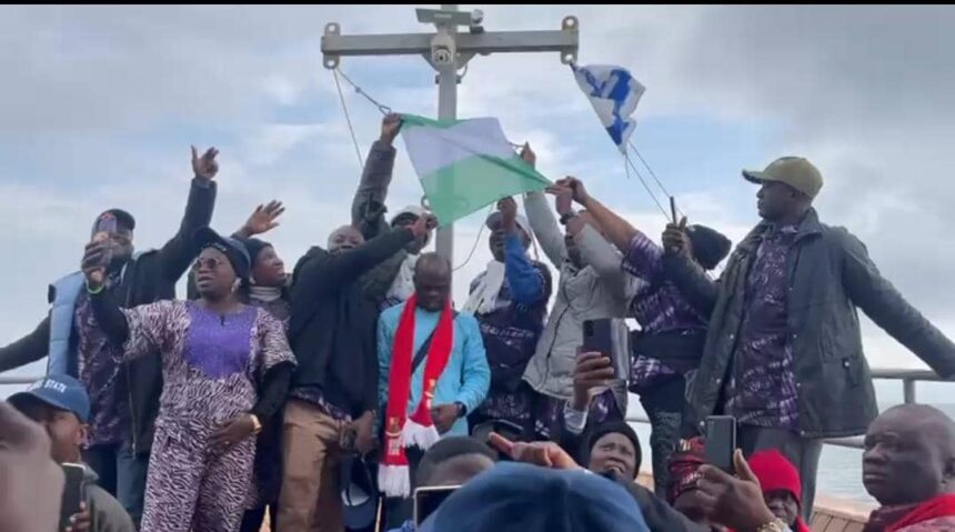 Lagos Pilgrims Hoist Nigerian Flag in Israel