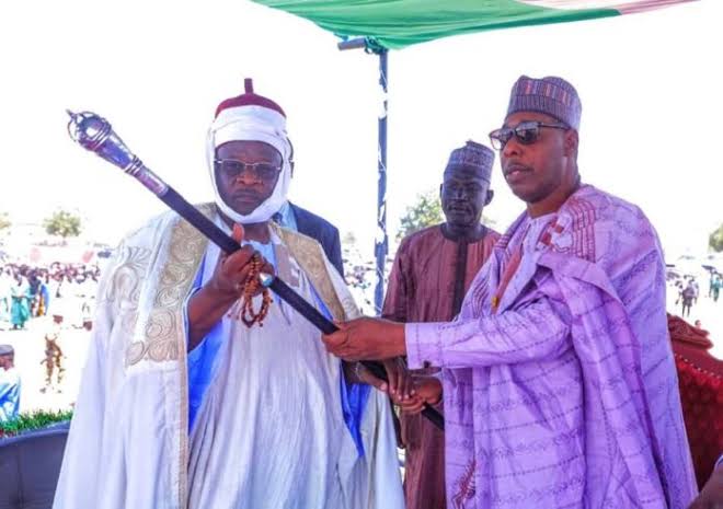 Borno: Gov Zulum Presents Staff of Office To New Shehu of Dikwa