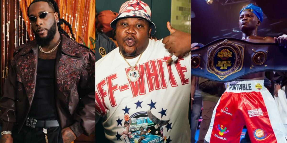 Burna Boy Promises N200M to Portable If He Fights Cubana Chief Priest in Boxing Ring