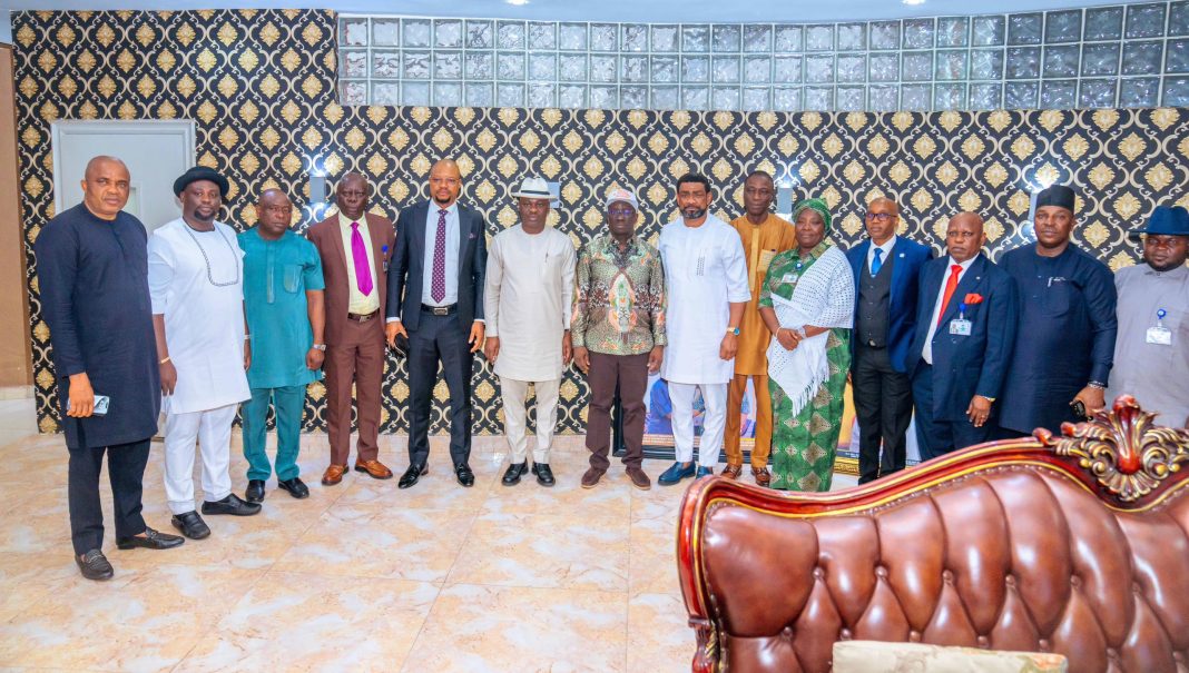 Edo governor plays host to Delta Speaker, members in Benin