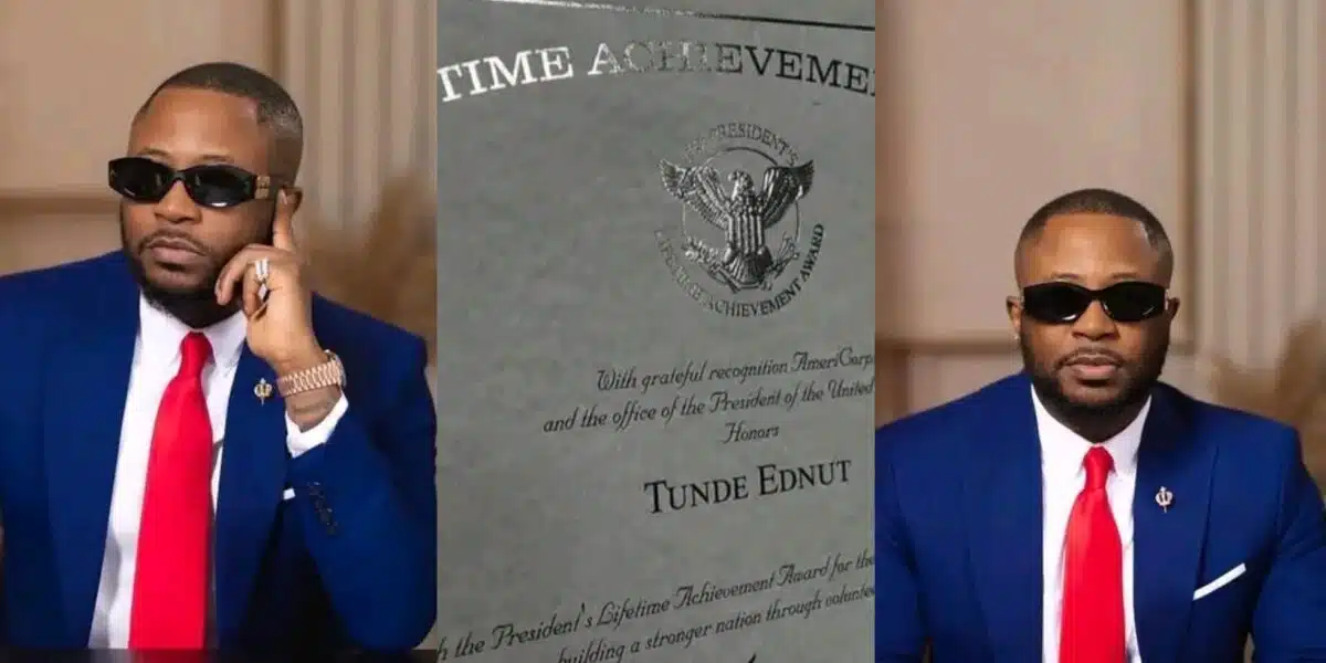 Tunde Ednut Becomes U.S. Citizen, Receives Special Award from Joe Biden