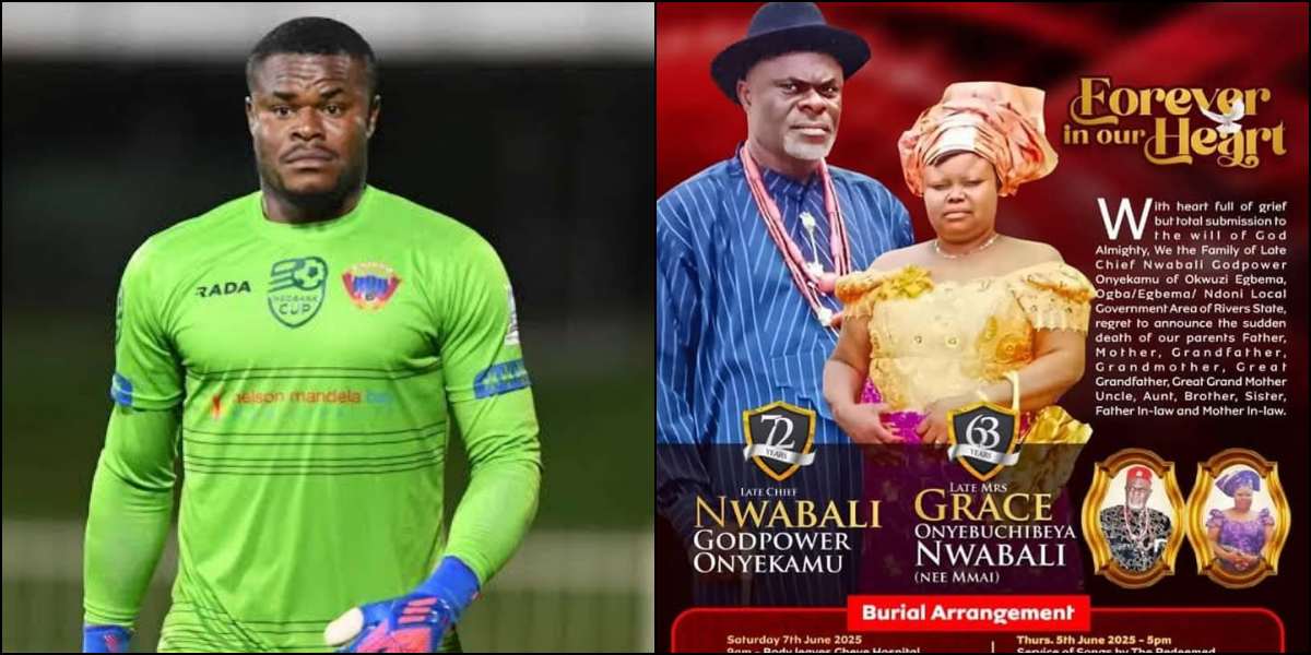 NFF Donates N20M to Support Goalkeeper Stanley Nwabali for Parents’ Burial