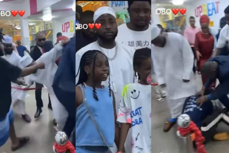“This Isn’t Fan Love but Harassment” – Outrage as Overzealous Fan Grabs Davido’s Leg in Viral Video