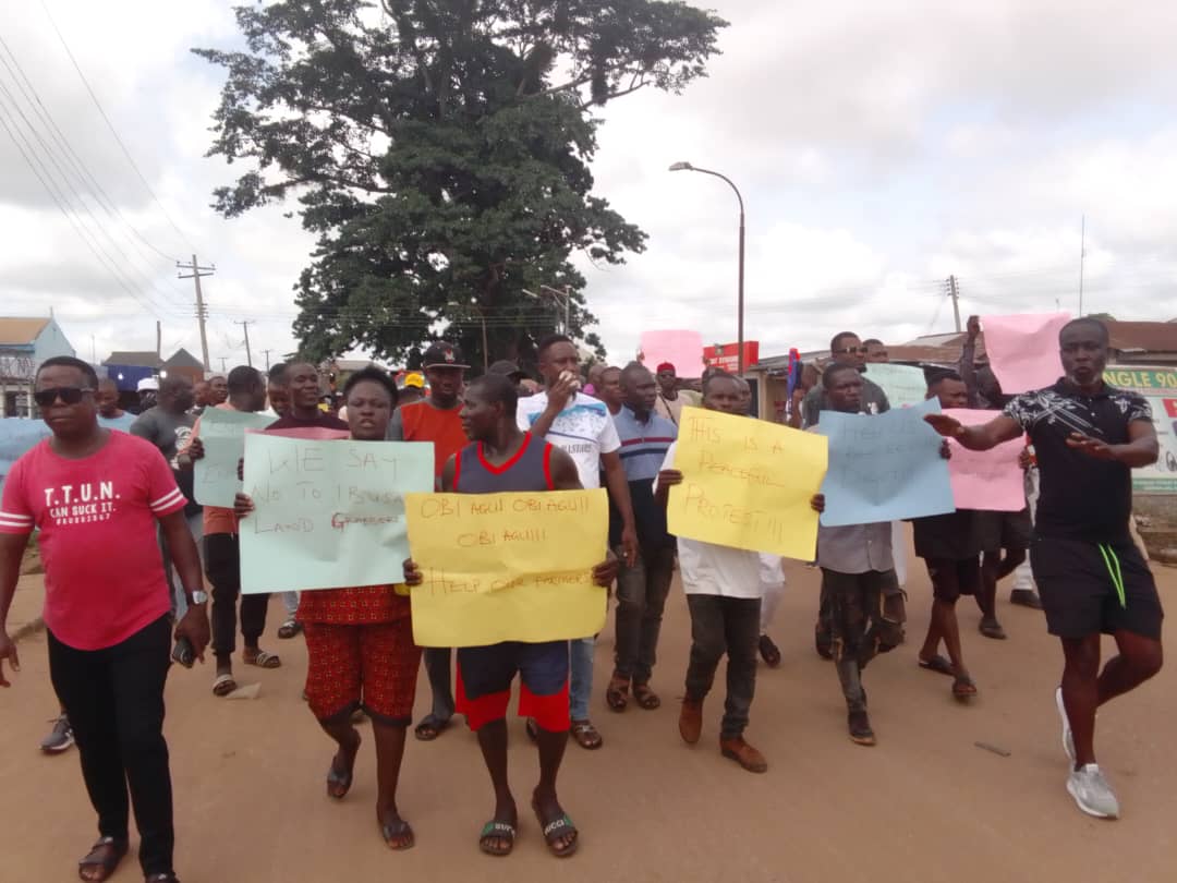 Youths Protest  Over Land Grabbing In Delta Community