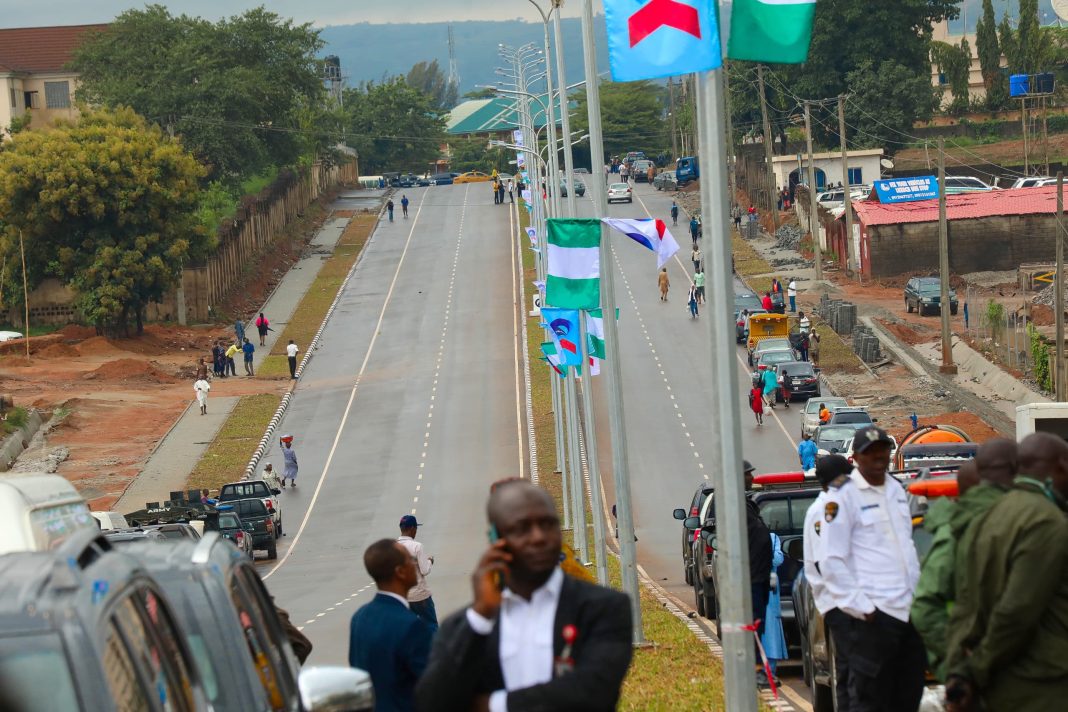Tinubu Lights Up Dakibiyu District, Commissions Connector Road CN-8 Road