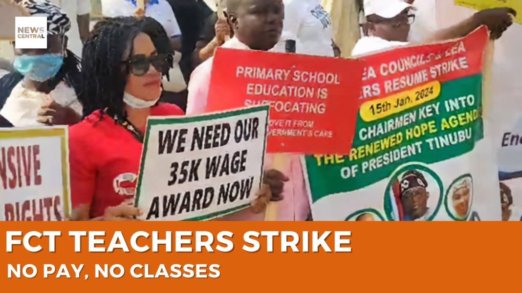 FCT Striking Primary Teachers, Insist “No Payment, No Work”