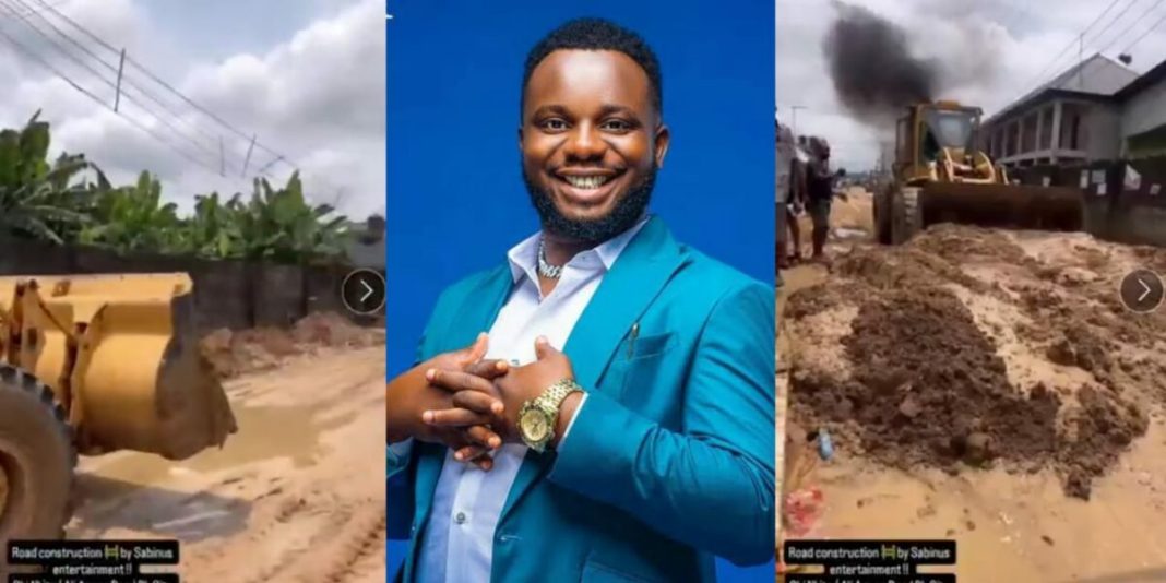 Sabinus Funds Road Construction in Port Harcourt Community