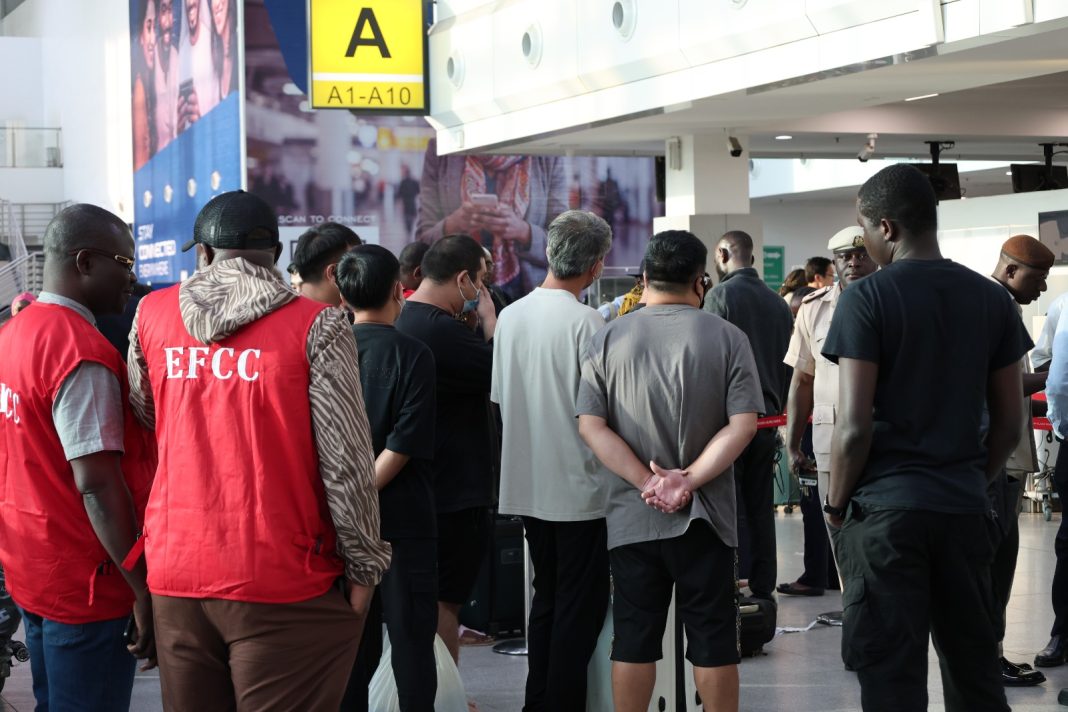 EFCC, NIS Repatriate 51 More Foreign Nationals Jailed for Cyber-terrorism, Internet Fraud