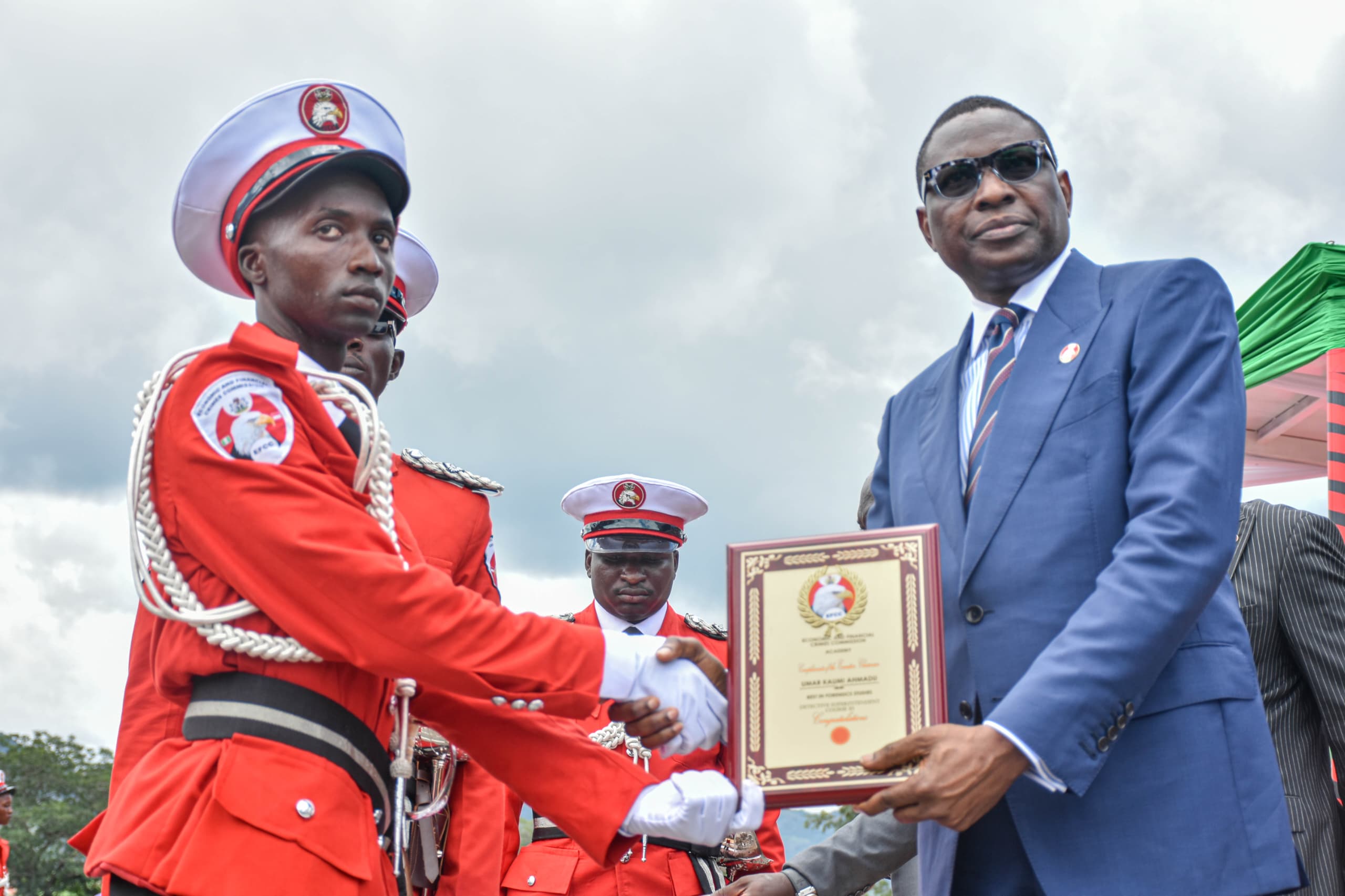 Olukoyede Harps on Integrity at Passing out of  Fresh EFCC  Cadets