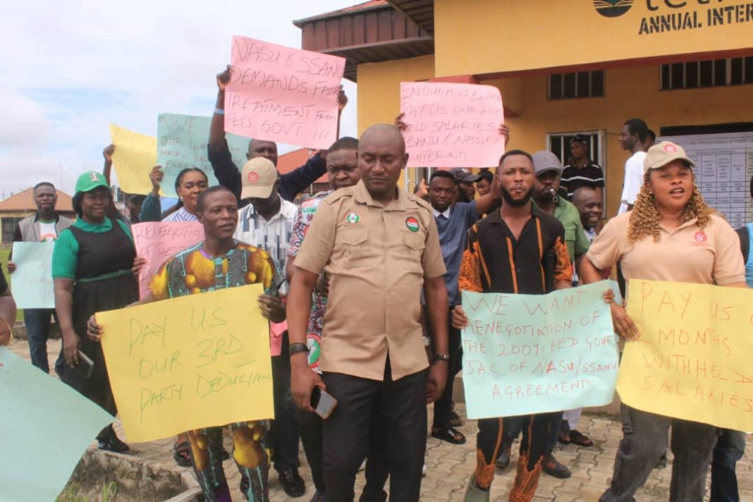 Otuoke University Staff Protest FG’s Failure to Meet Union Demands