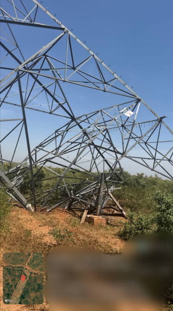 TCN Tower Vandalized on Gombe–Damaturu 330kV Line, Disrupting Power Supply to Northeast